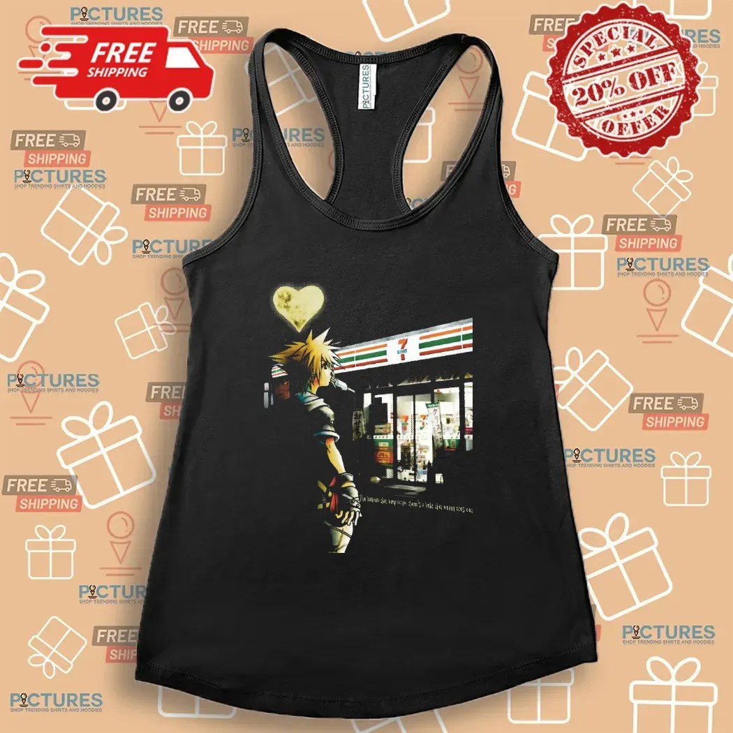 Kingdom Hearts Sora At 7 Eleven Convenience Store I've Learned That Deep Down There's A LIght That Never Goes Out Parody Mashup T Shirt