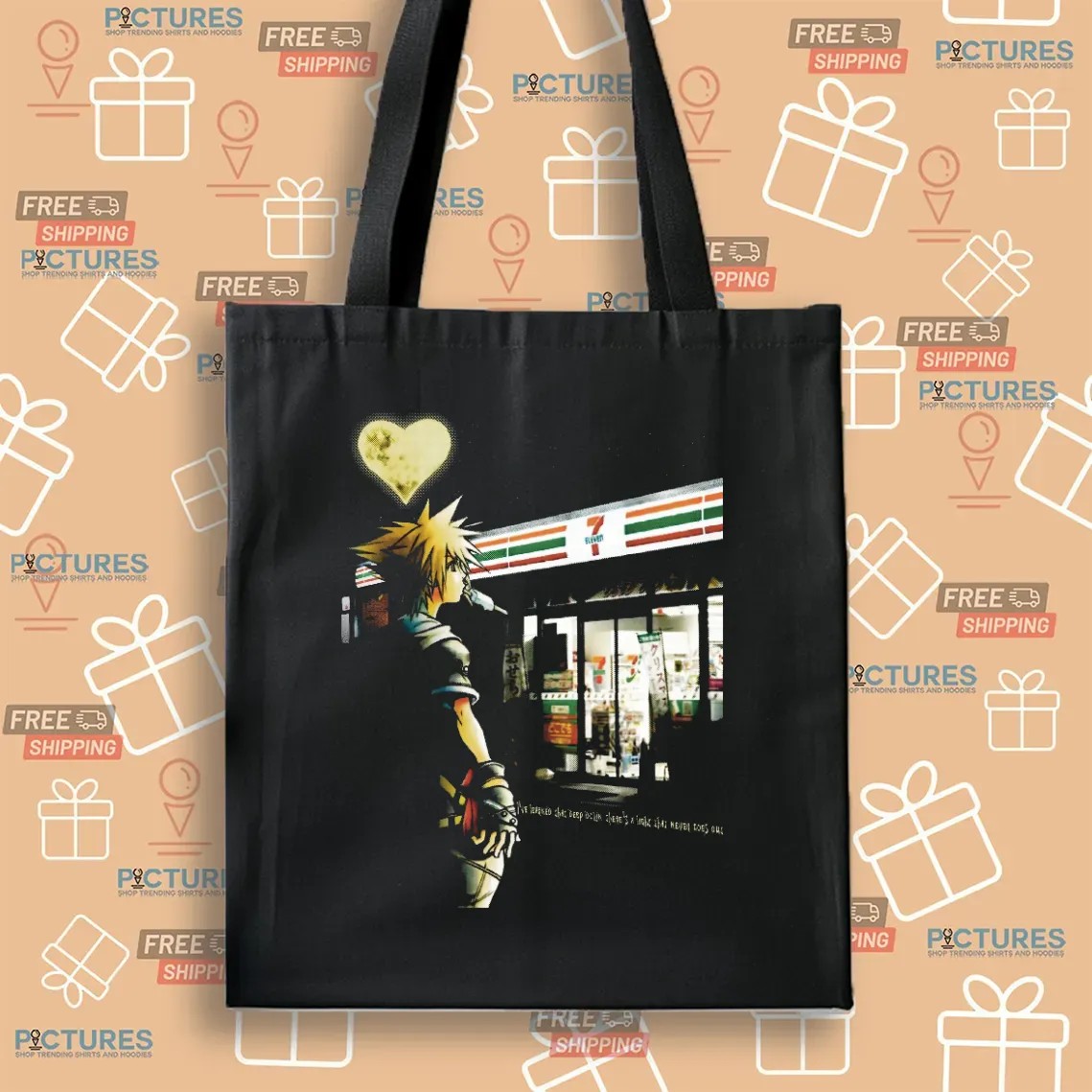 Kingdom Hearts Sora At 7 Eleven Convenience Store I've Learned That Deep Down There's A LIght That Never Goes Out Parody Mashup T Shirt