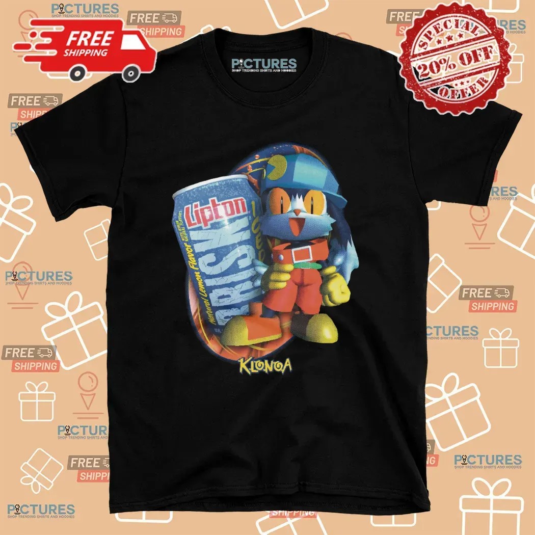 Klonoa Lipton Brisk Iced Tea Video Game Mashup T Shirt