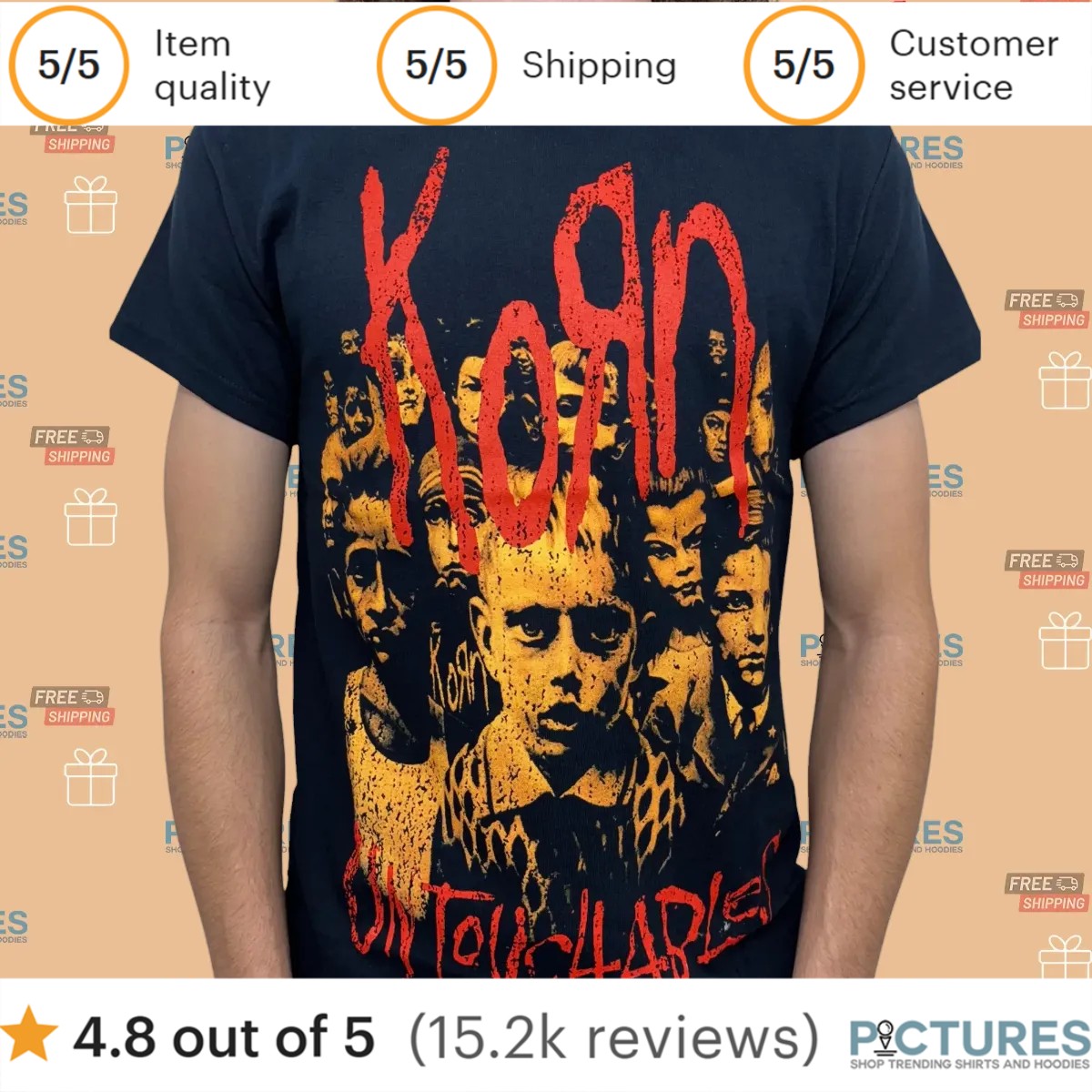Korn Untouchables Vintage T Shirt_2