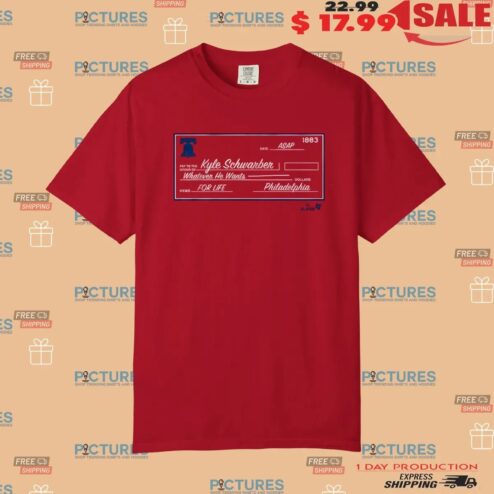 Kyle Schwarber Blank Check Whatever He Wants T Shirt