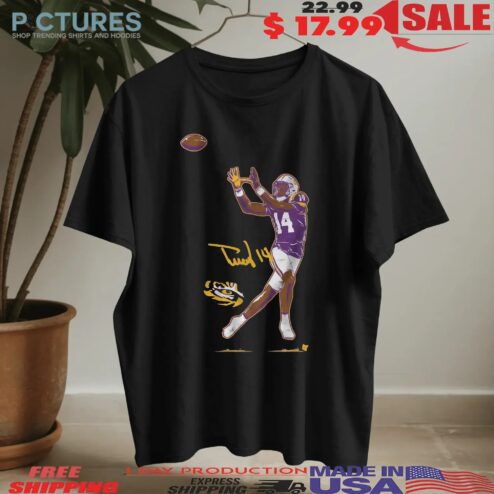 LSU Tiger Football Trey'Dez Green Superstar Pose T Shirt
