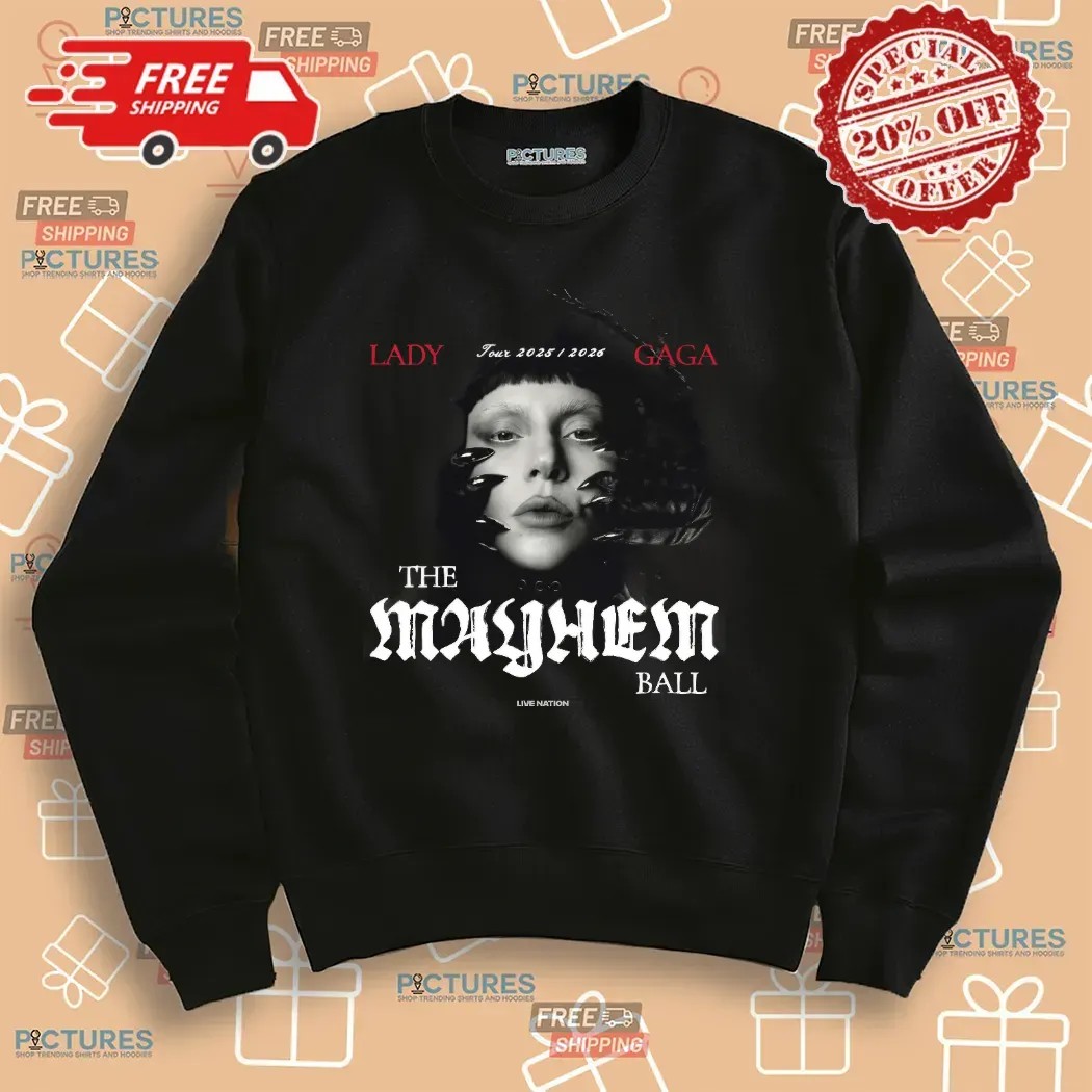 Lady Gaga 2025-2026 The Mayhem Ball Live Nation Concert T Shirt