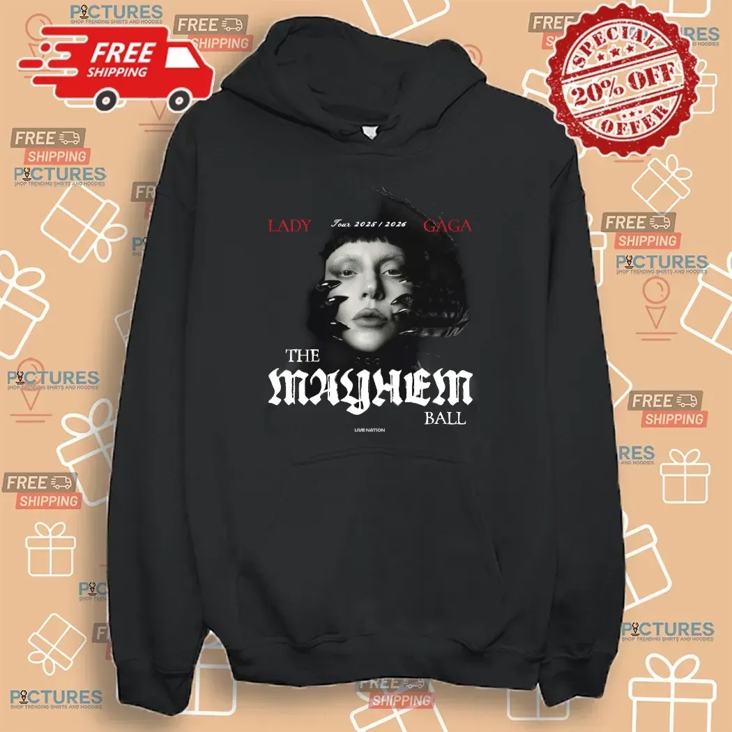 Lady Gaga 2025-2026 The Mayhem Ball Live Nation Concert T Shirt