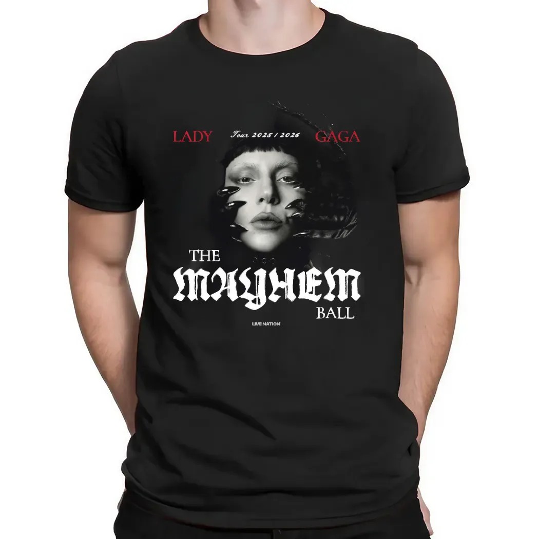Lady Gaga 2025-2026 The Mayhem Ball Live Nation Concert T Shirt
