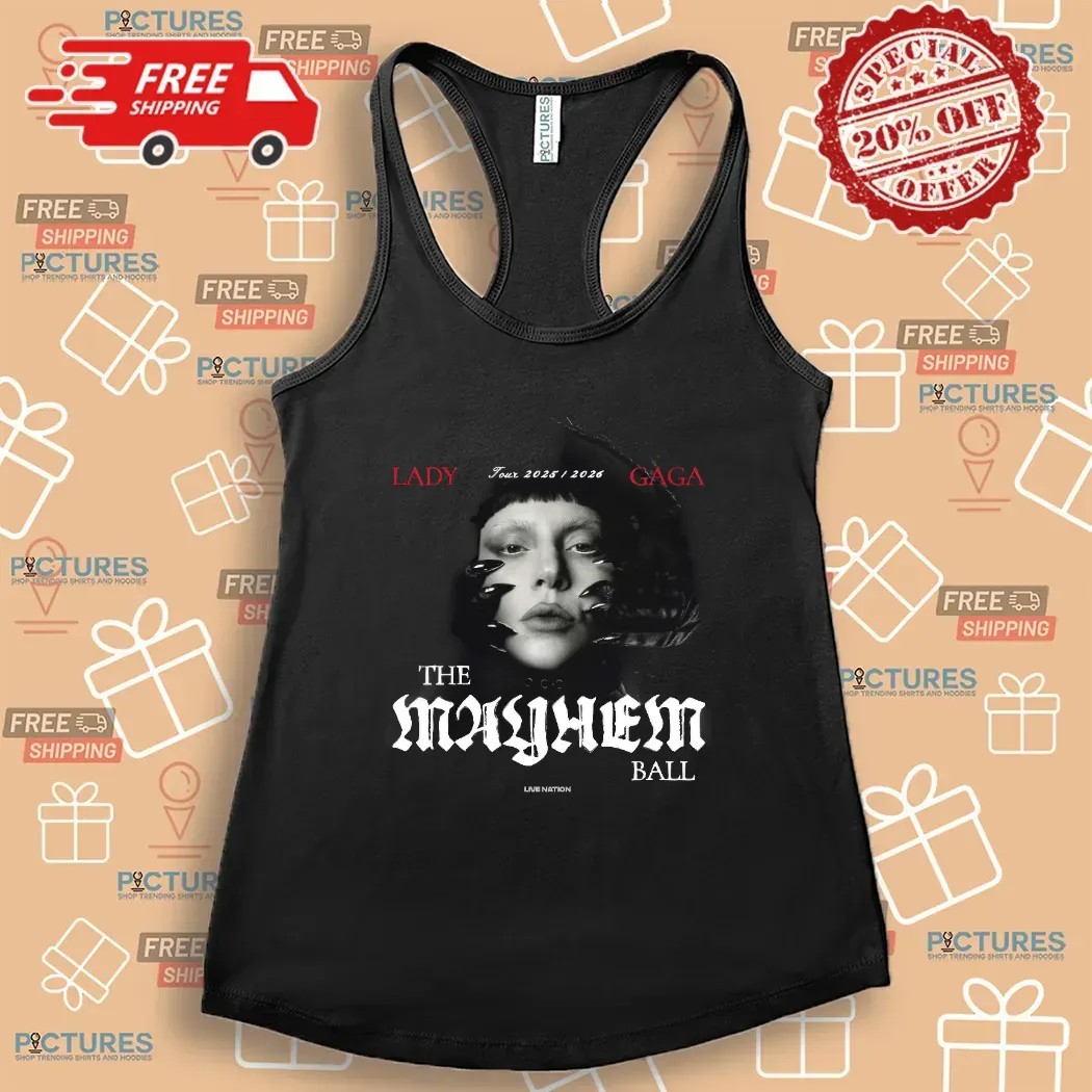 Lady Gaga 2025-2026 The Mayhem Ball Live Nation Concert T Shirt