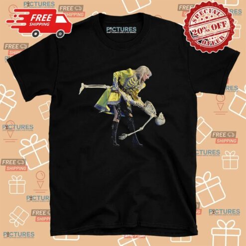 Lady Gaga Dancing With Skeleton 2025 T Shirt