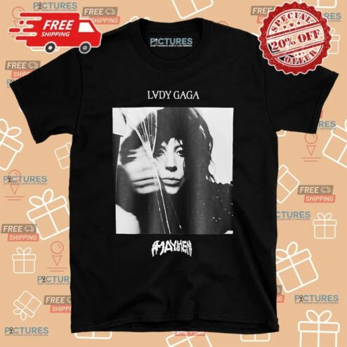 Lady Gaga Mayhem Faded Effect T Shirt