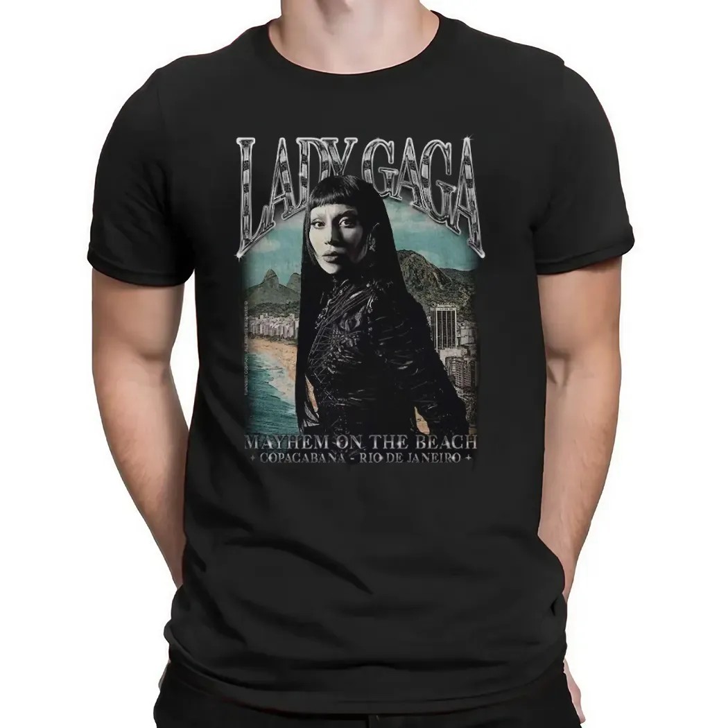 Lady Gaga Mayhem On The Beach Copacabana Rio De Janeiro 2025 T Shirt