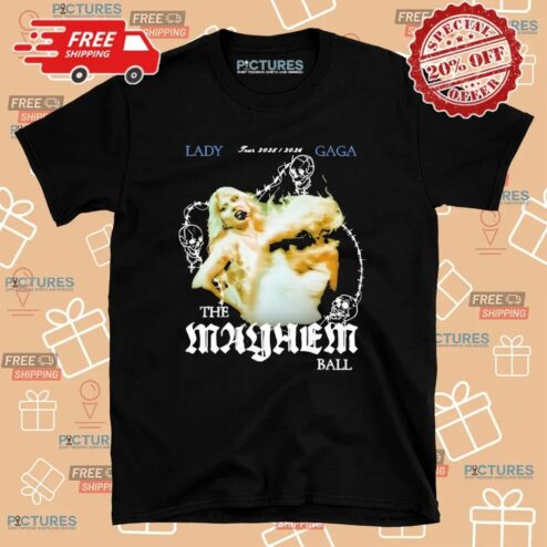Lady Gaga The Mayhem Ball 2025 2026 Tour T Shirt