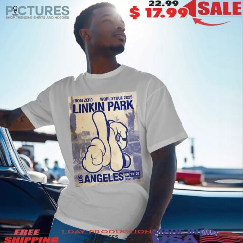 Linkin Park From Zero World Tour 2025 Los Angeles Event At Intuit Dome On September 13 2025 LA Hand Sign Artist OG SLICK Poster T Shirt