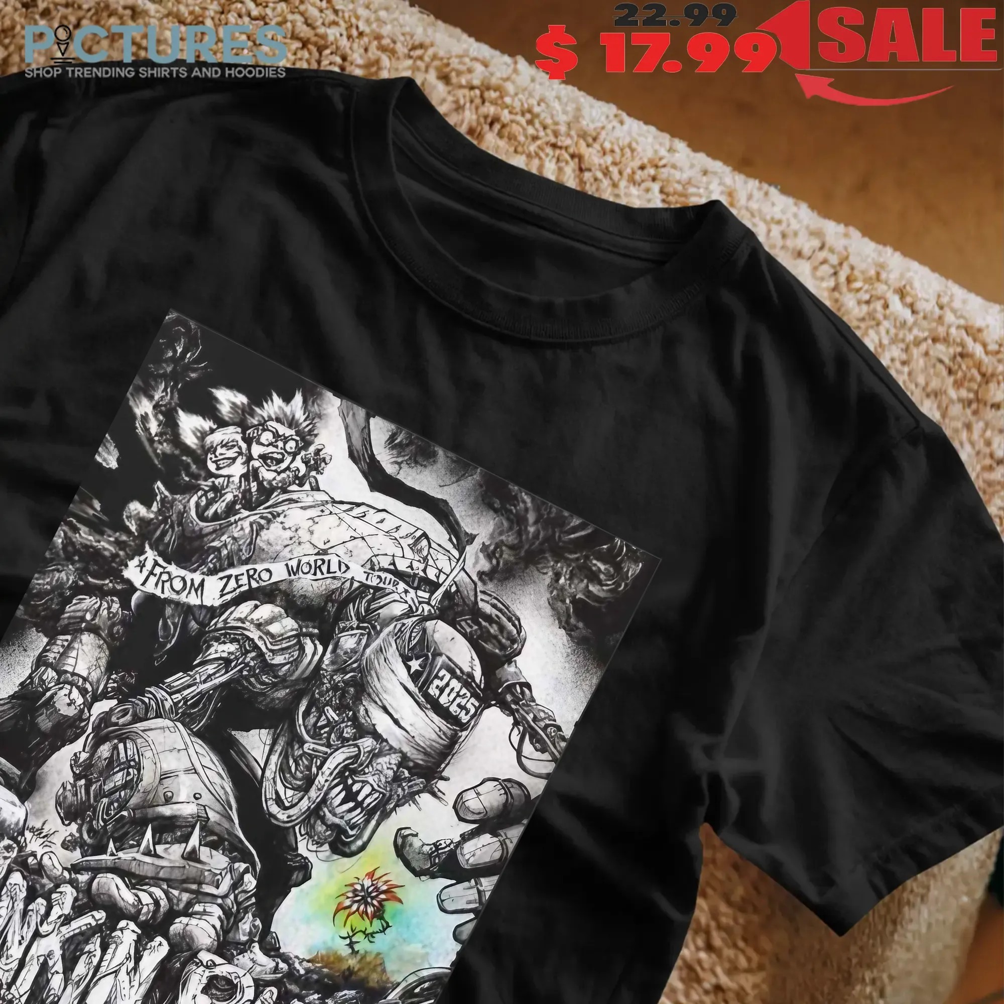 Linkin Park From Zero World Tour 2025 San Jose California Event Poster At SAP Center On September 15 2025 T Shirt
