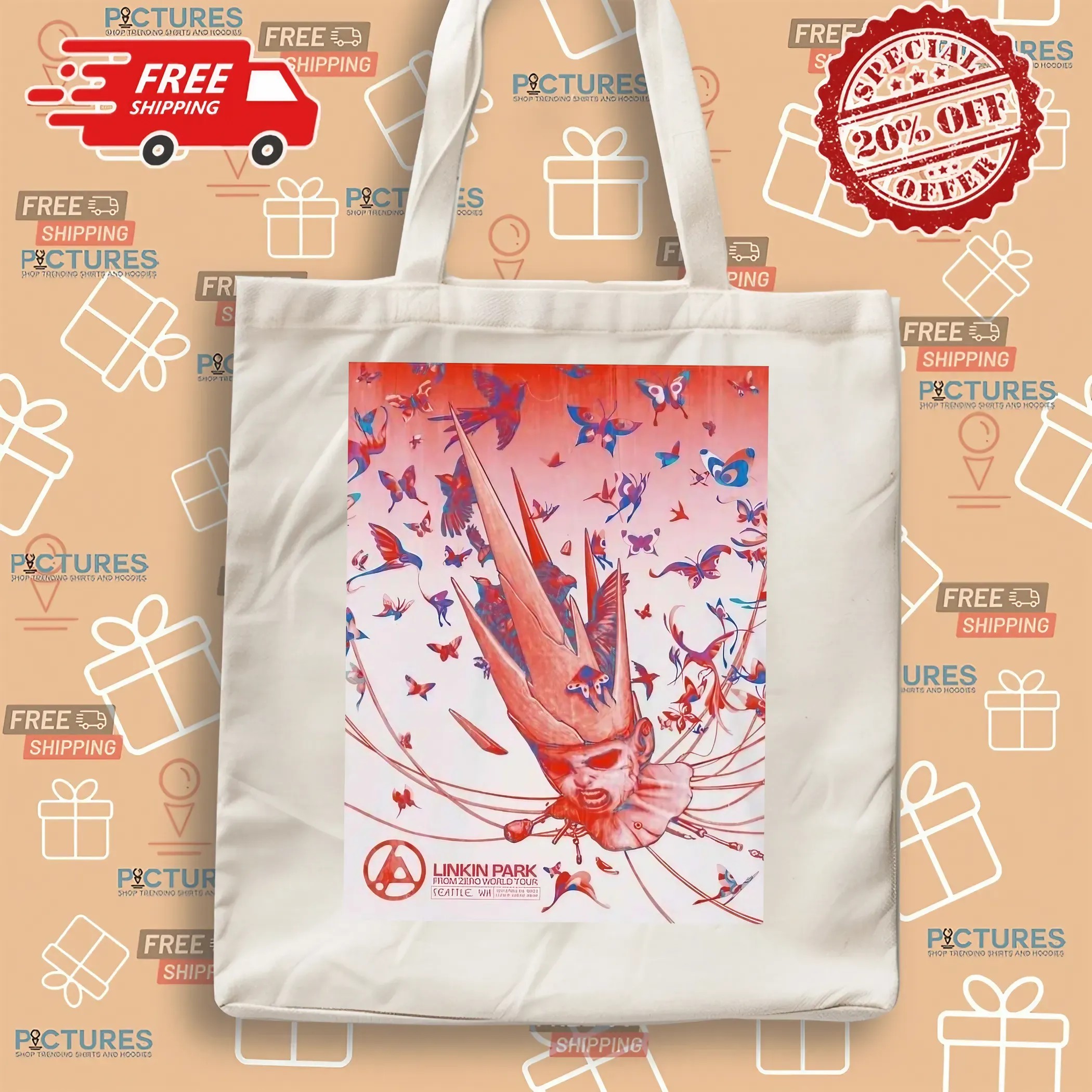 Linkin Park From Zero World Tour 2025 Seattle Washington Event Poster At Climate Pledge Arena On September 24 2025 Graphic T Shirt