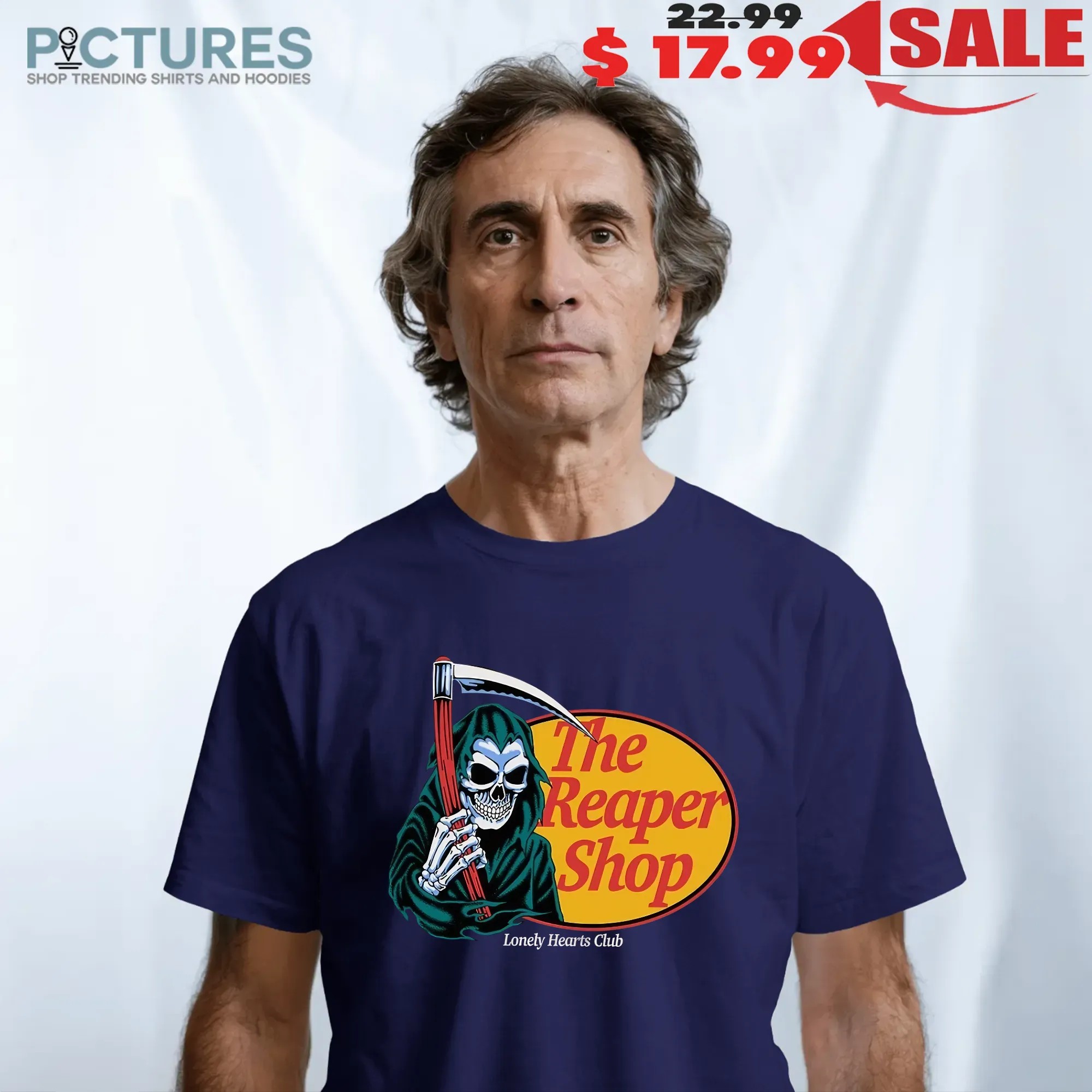 Lonely Hearts Club The Reaper Shop Parody T Shirt