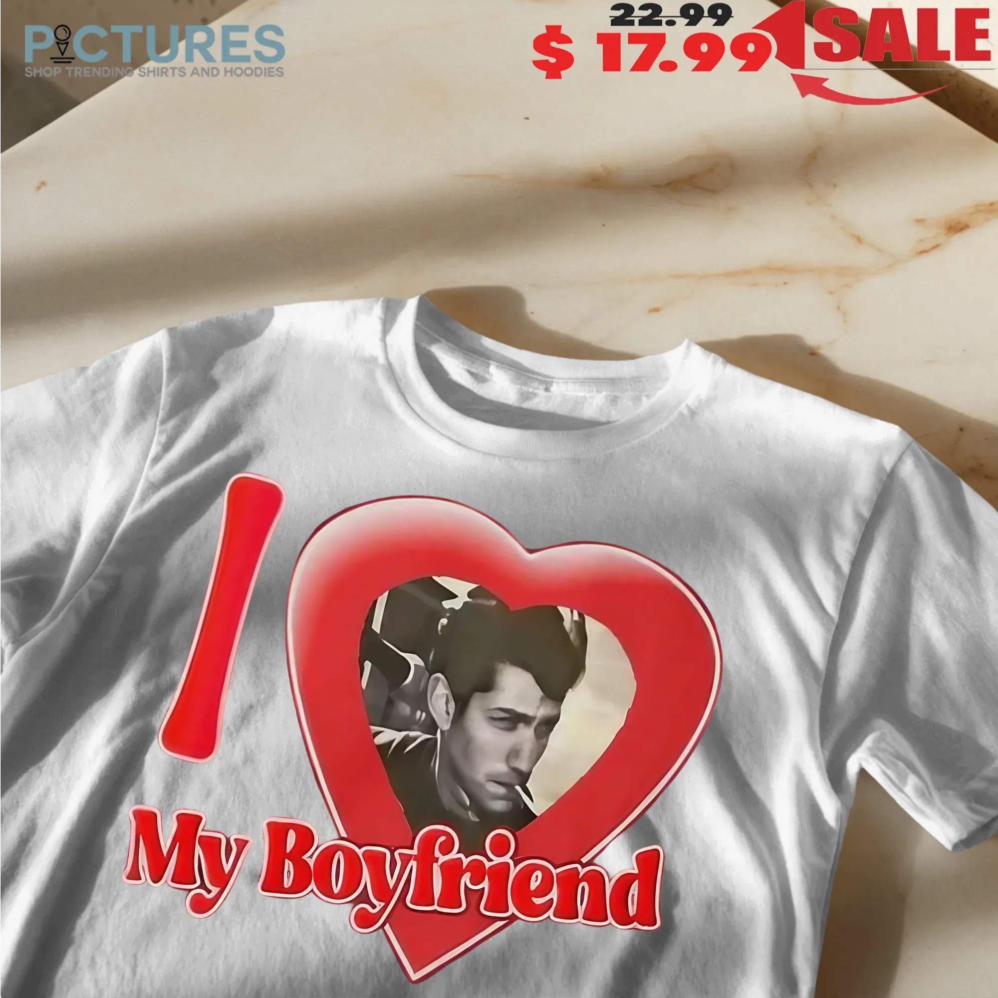 Louise Verneuil I Love My Boyfriend Alex Turner Heart T Shirt