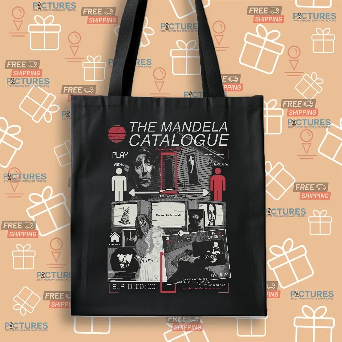 Mandela Catalogue Wanted By The FBI Poster Adam Murray and Jonah Marshall Horror Halloween T Shirt