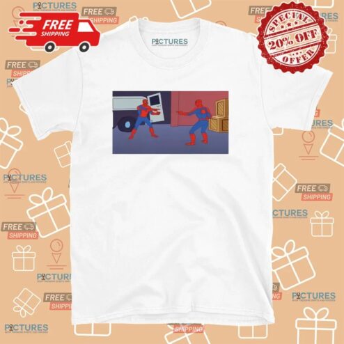 Marvel Spider-man Pointing At Spider-man Scene Meme T Shirt