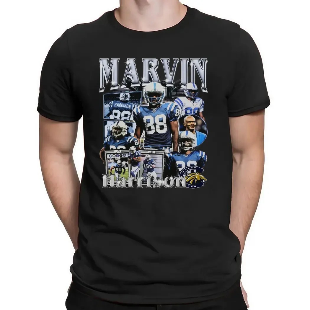 Marvin Harrison Vintage Bootleg T Shirt