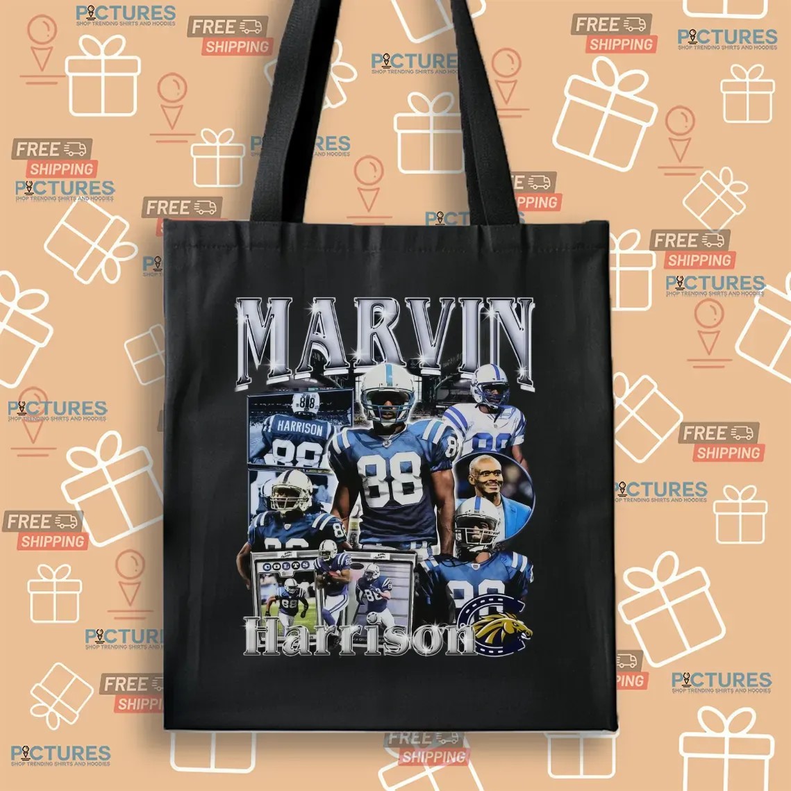 Marvin Harrison Vintage Bootleg T Shirt