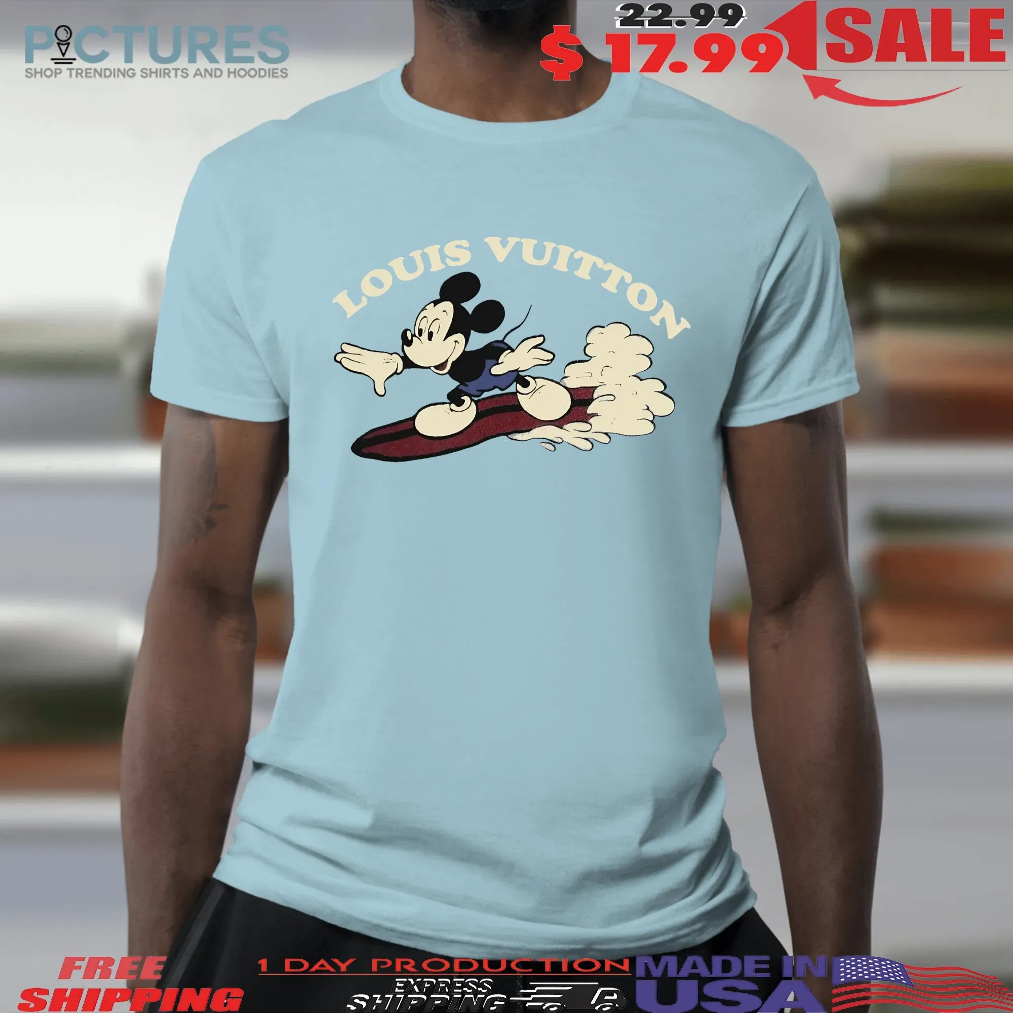 Mickey Mouse Unfortunately Surfing T Shirt