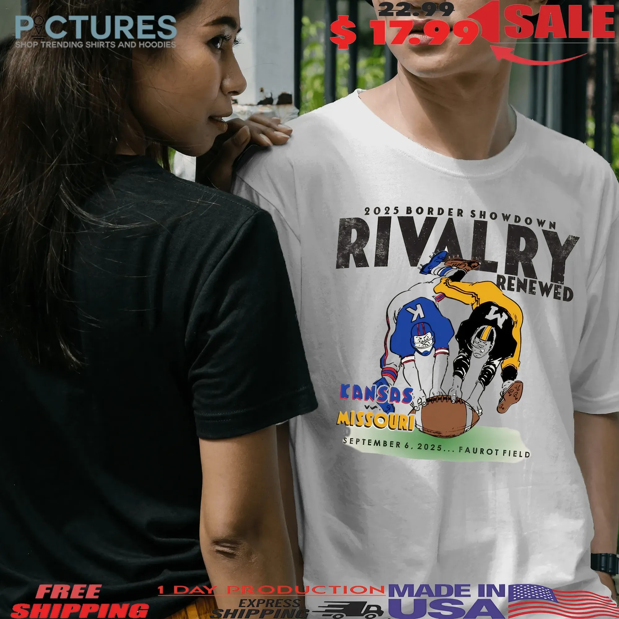 Missouri Tigers Vs Jayhawk Kansas Rivalry Renewed Border Showdown Faurot Field September 2025 T Shirt