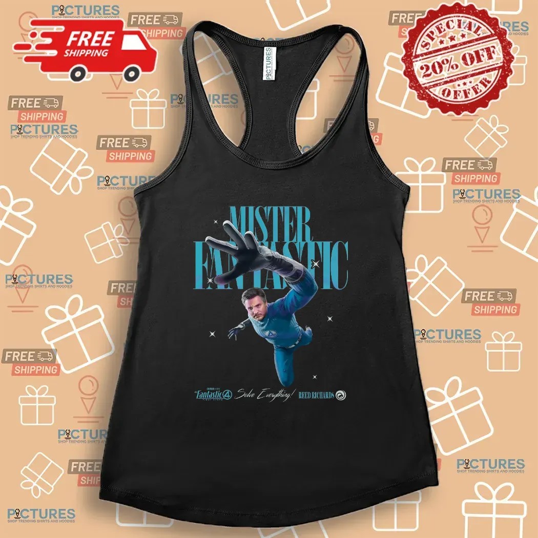 Mister Fantastic Reed Richards Fantastic Four Solve Everything Pedro Pascal T Shirt