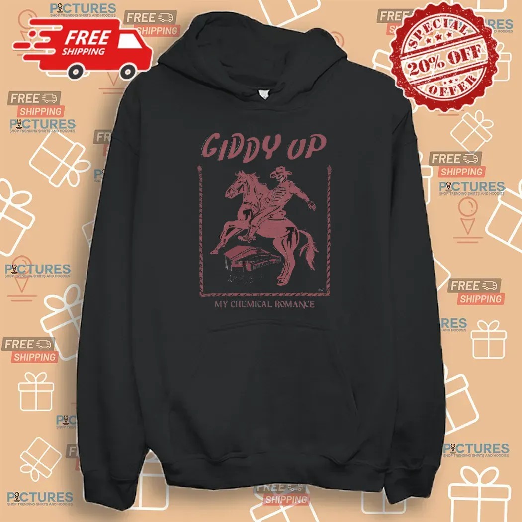 My Chemical Romance Giddy Up Arlington August 2nd 2025 Concert T Shirt