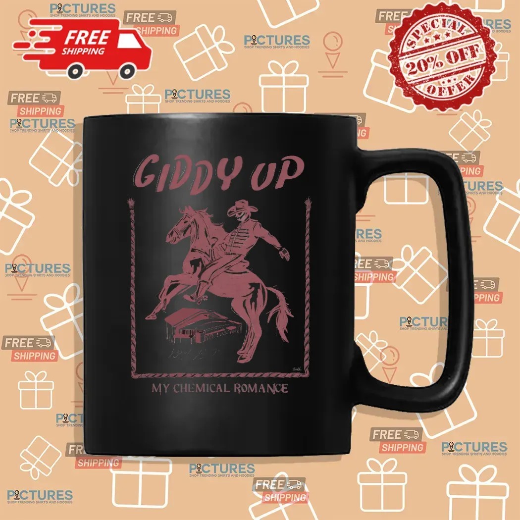 My Chemical Romance Giddy Up Arlington August 2nd 2025 Concert T Shirt