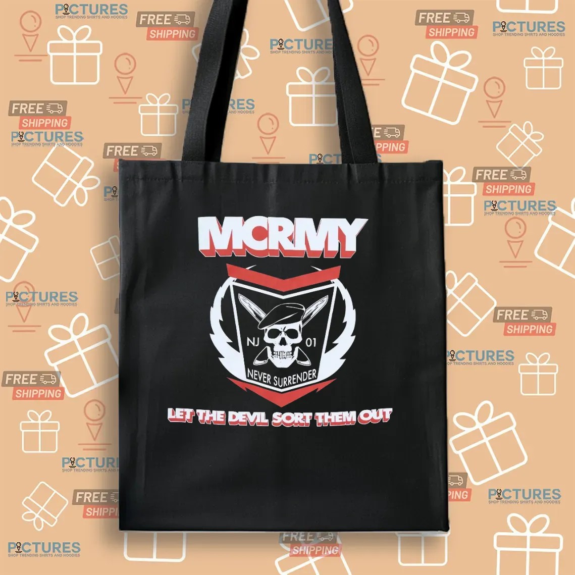 My Chemical Romance MCRMY Never Surrender Let The Devil Sort Them Out T Shirt