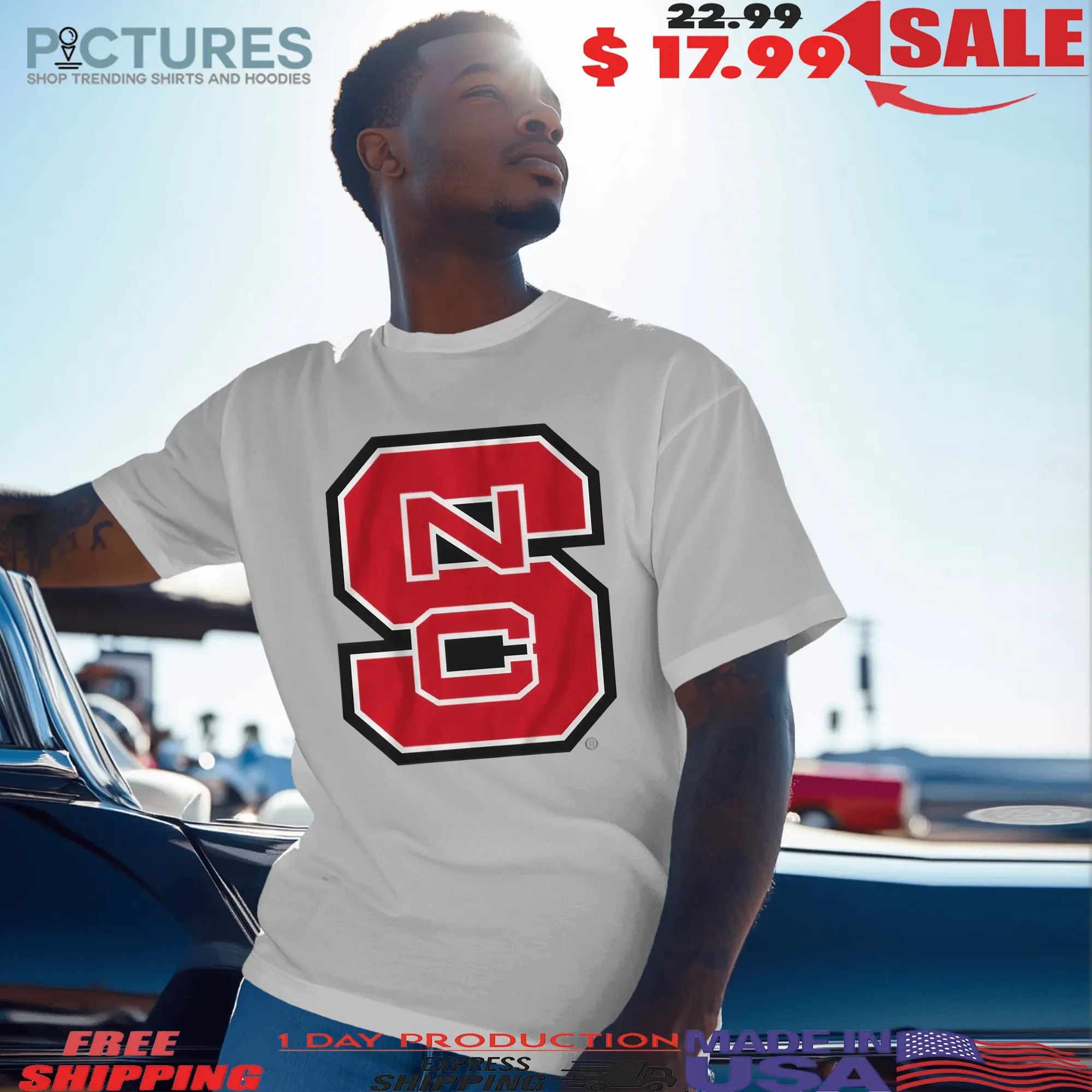 NC State Wolfpack football Primary Logo T Shirt
