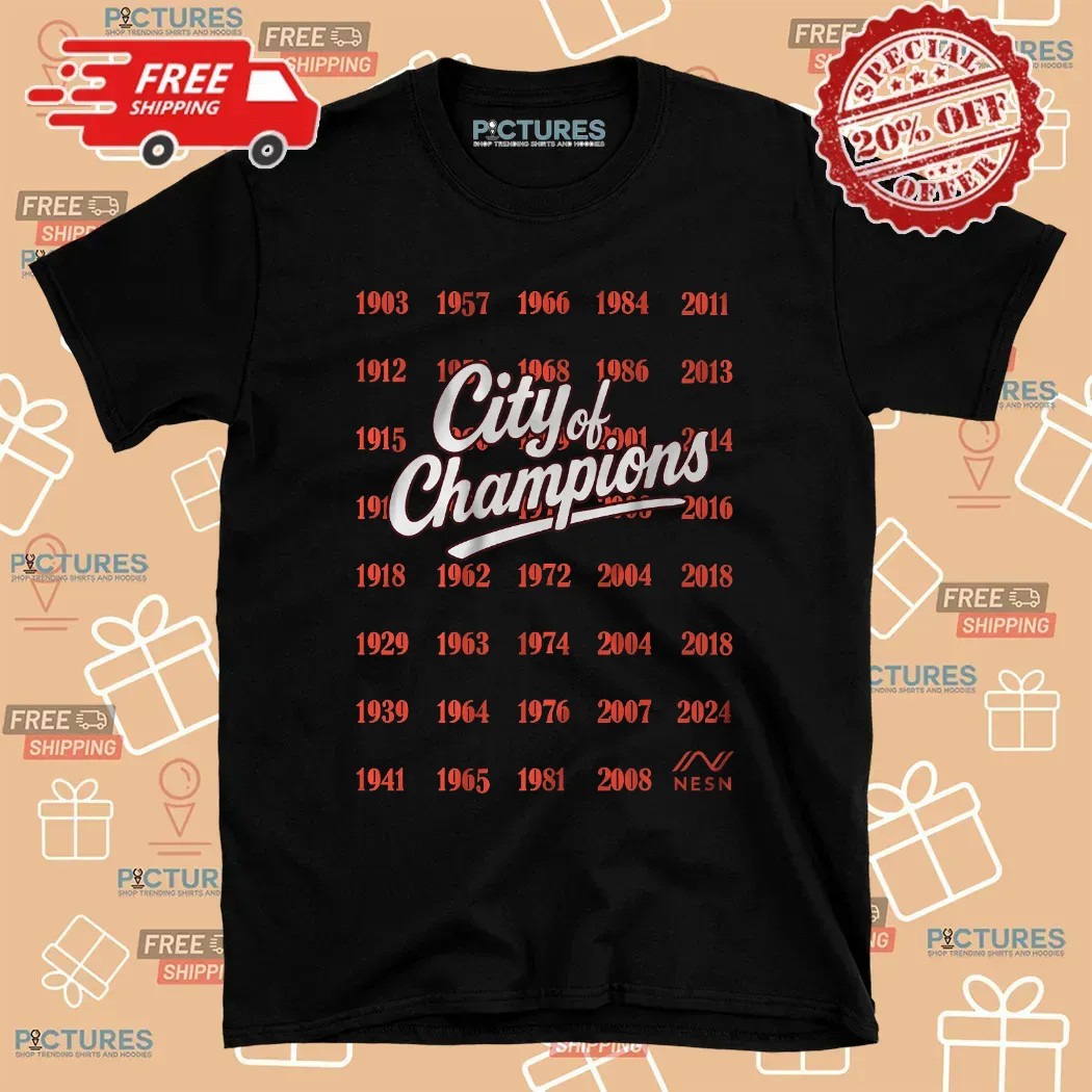 NESN City Of Champions Years T Shirt