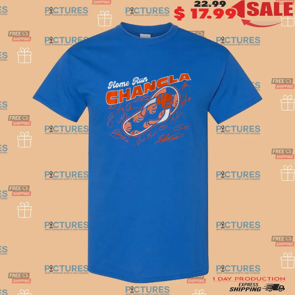 New York Baseball Home Run Chancla Signatures T Shirt
