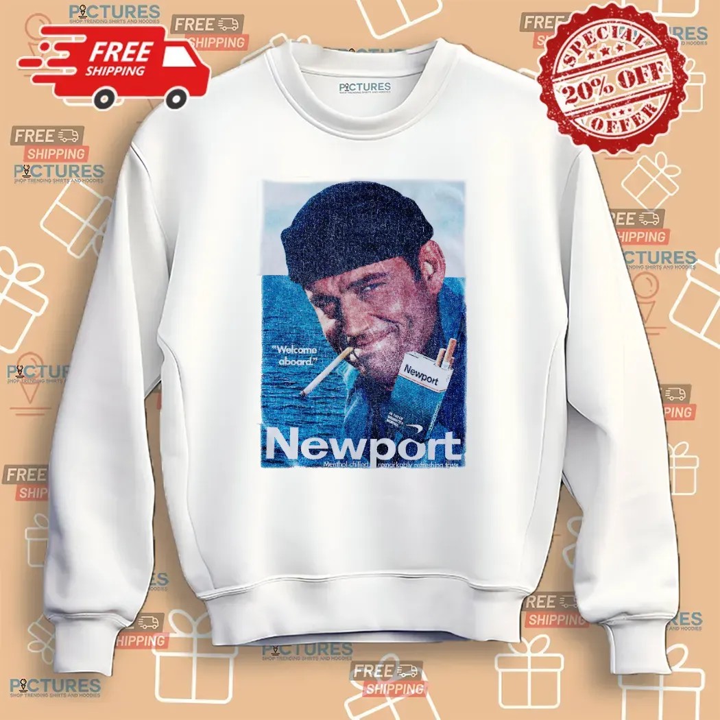Newport Cigarettes Sailor Menthol Chilled Welcome Aboard T Shirt