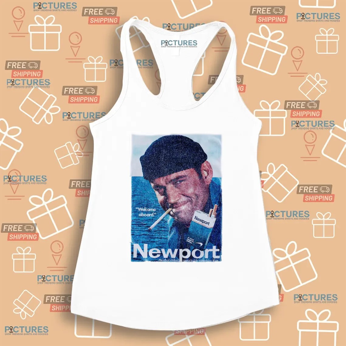 Newport Cigarettes Sailor Menthol Chilled Welcome Aboard T Shirt