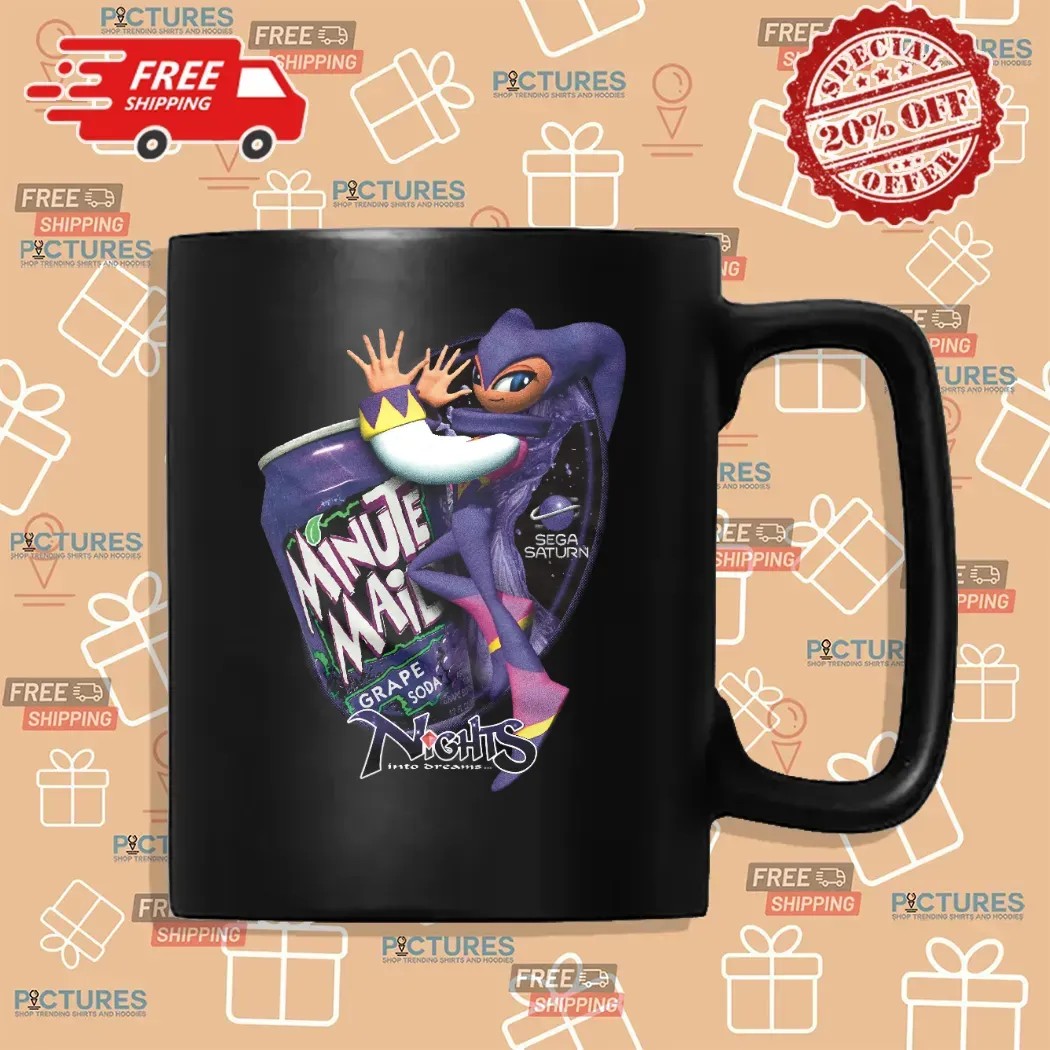 NiGHTS into Dreams Minute Maid Grape Soda Drink Video Game Mashup T Shirt