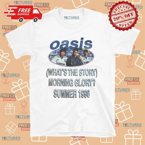 Oasis What's The Story Morning Glory Summer 1996 Tour T Shirt
