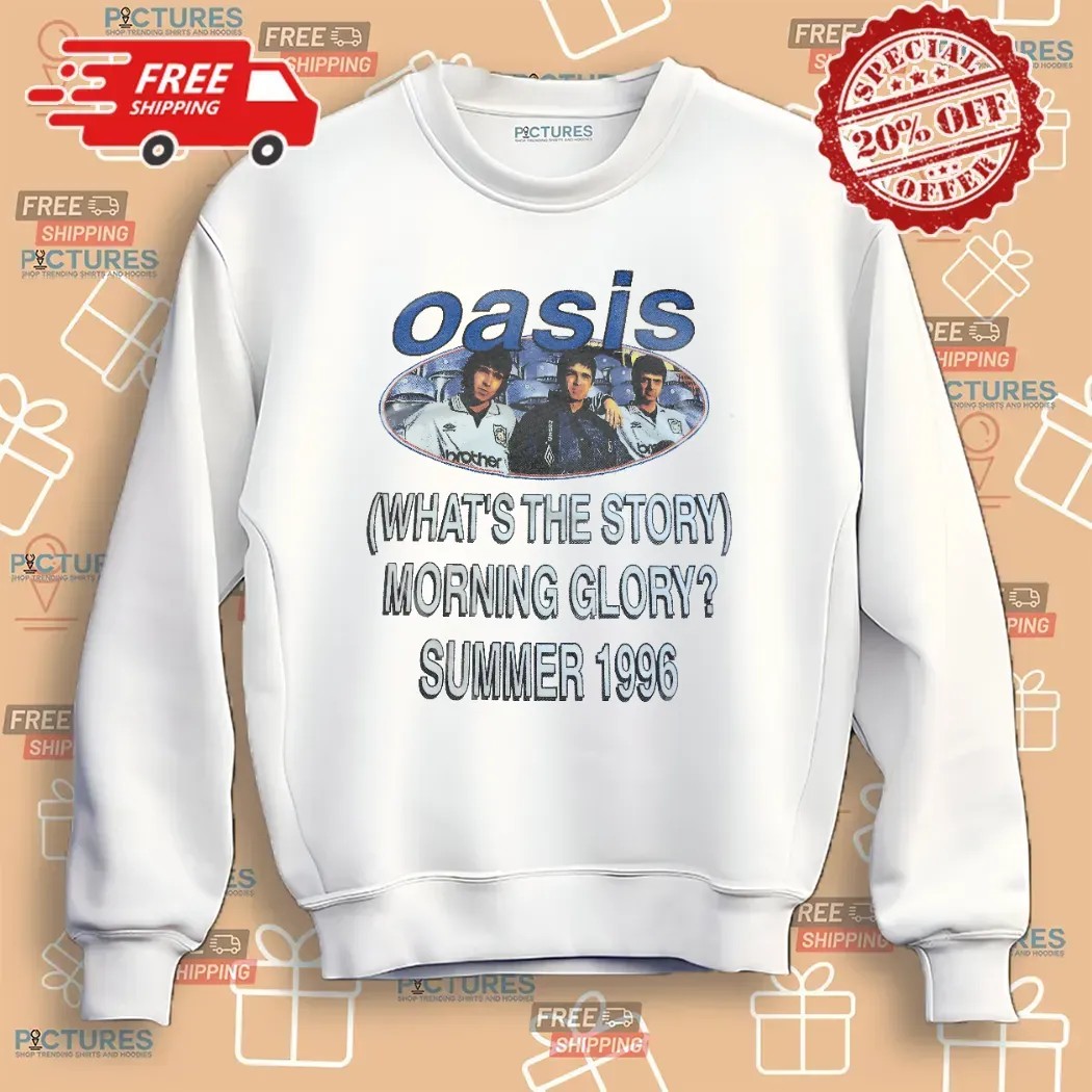 Oasis What's The Story Morning Glory Summer 1996 Tour T Shirt