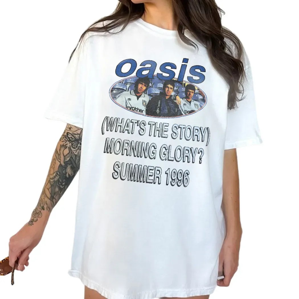 Oasis What's The Story Morning Glory Summer 1996 Tour T Shirt