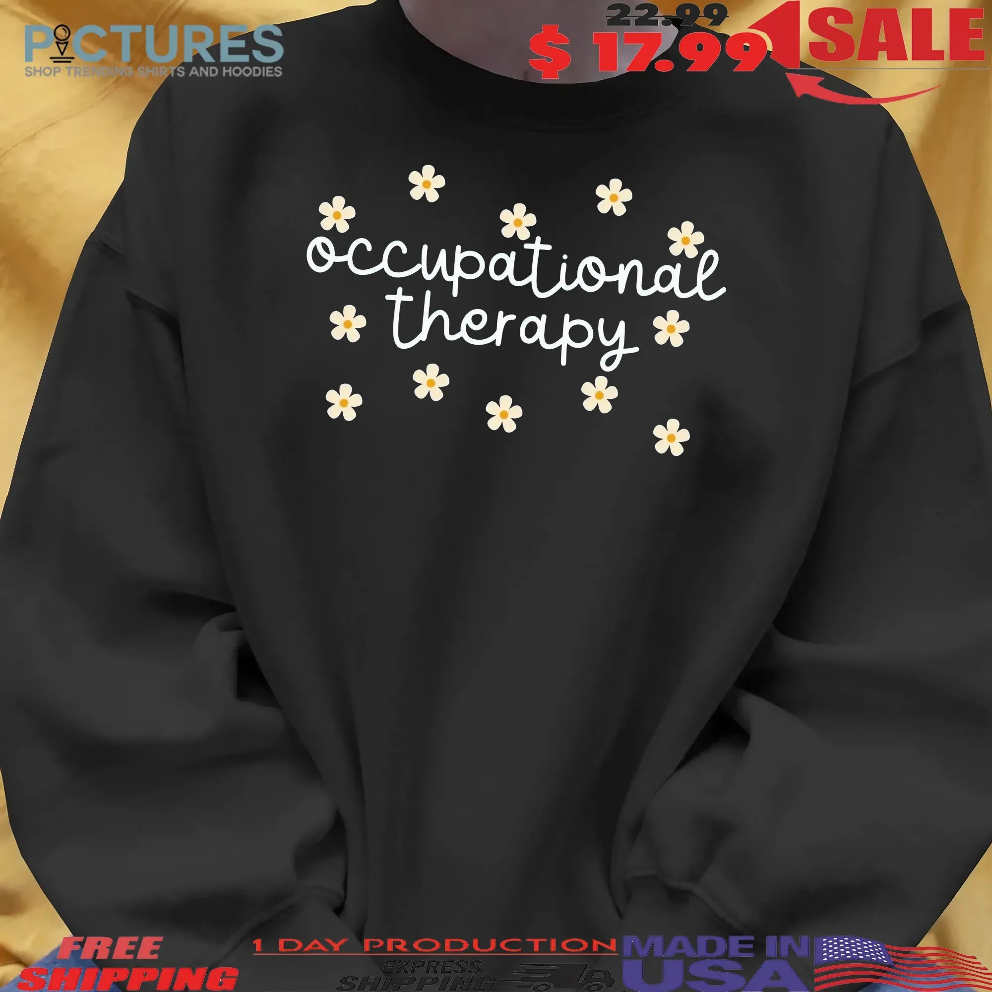 Occupational Therapy Daisy Bow Cute T Shirt Occupational Therapy Daisy Bow Cute T Shirt