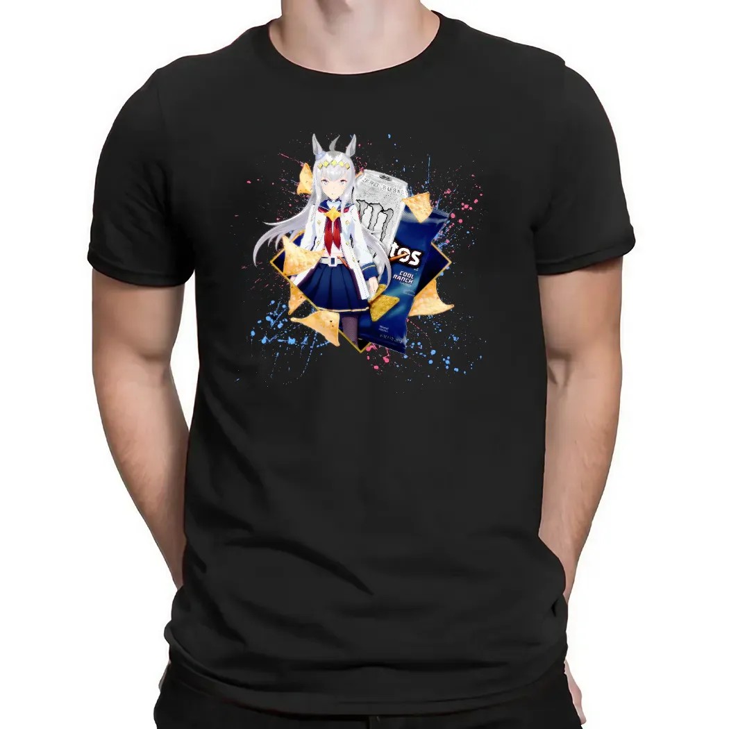 Oguri Cap Uma Musume Pretty Derby Monster Energy Zero Sugar Doritos Cool Ranch Flavored Tortilla Chips Mashup T Shirt Oguri Cap Uma Musume Pretty Derby Monster Energy Zero Sugar Doritos Cool Ranch Flavored Tortilla Chips Mashup T Shirt
