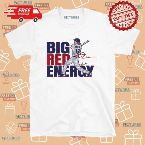 Owen Caissie Chicago Cubs Big Red Energy Signature T Shirt