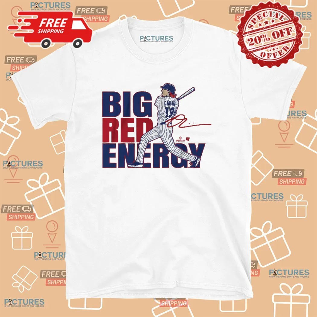 Owen Caissie Chicago Cubs Big Red Energy Signature T Shirt