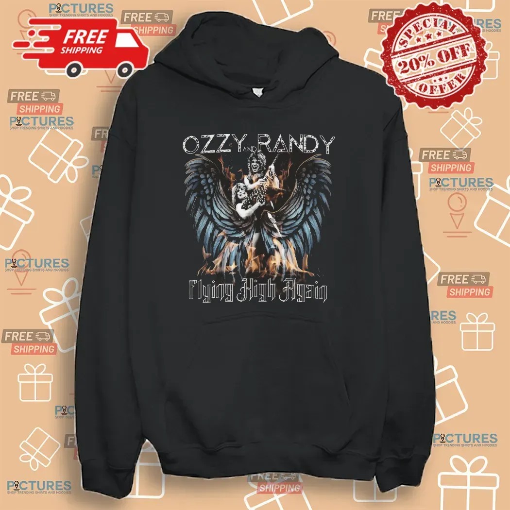 Ozzy Osbourne And Randy Flying High Again 1948 2025 T Shirt