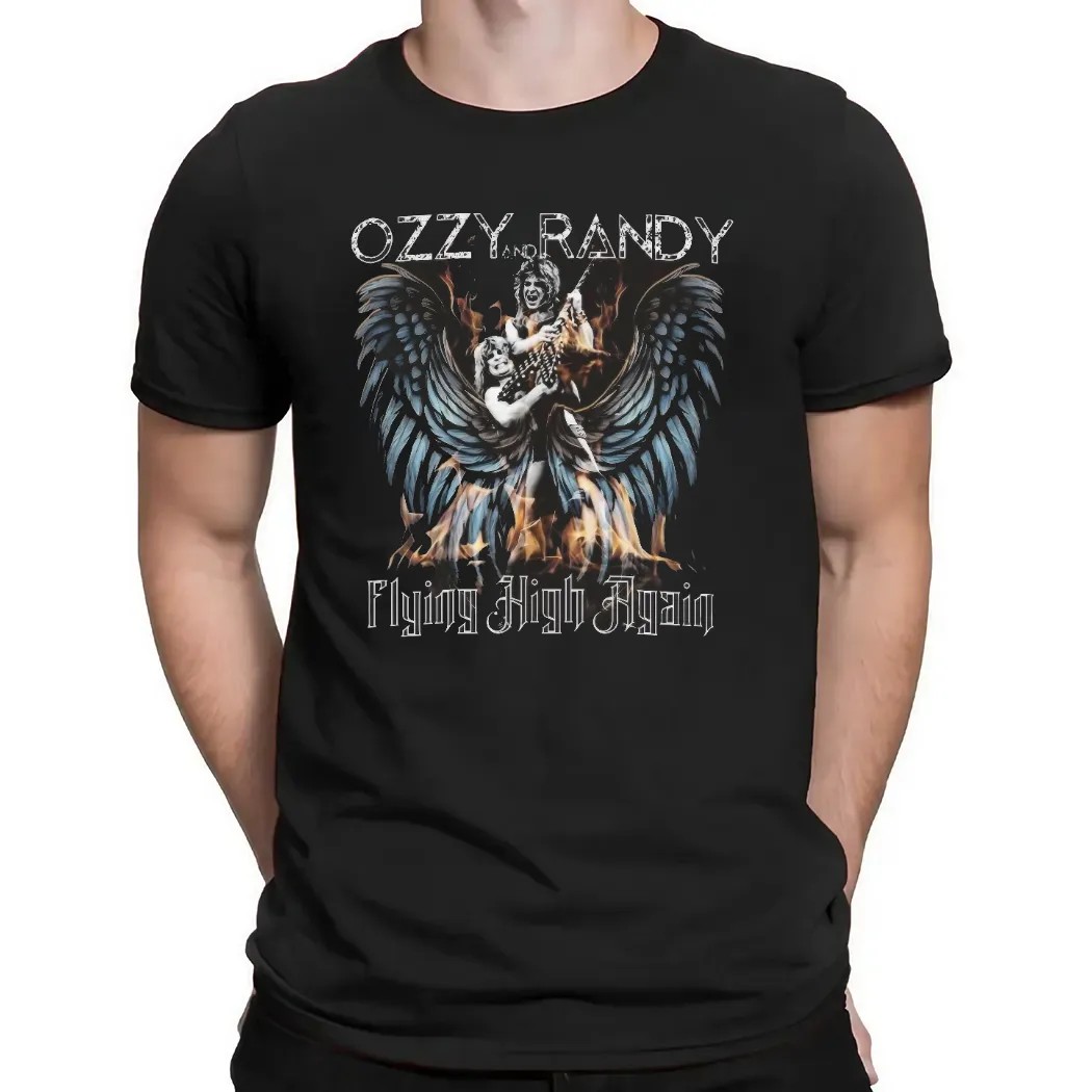 Ozzy Osbourne And Randy Flying High Again 1948 2025 T Shirt