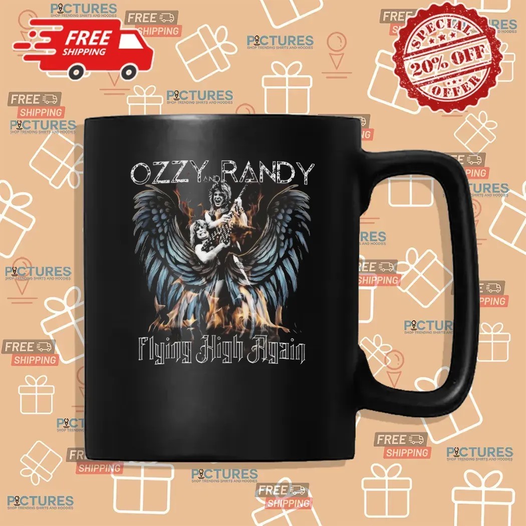 Ozzy Osbourne And Randy Flying High Again 1948 2025 T Shirt