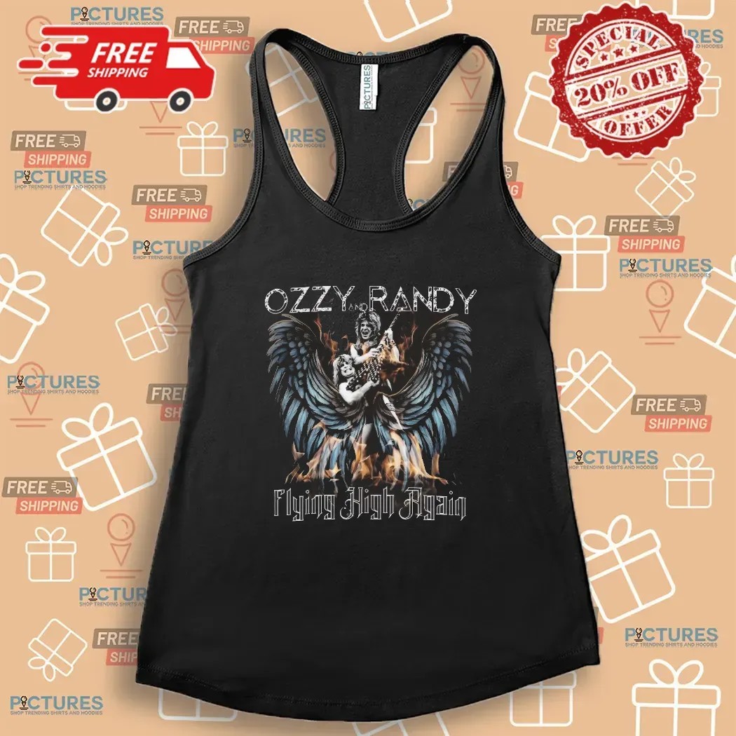 Ozzy Osbourne And Randy Flying High Again 1948 2025 T Shirt