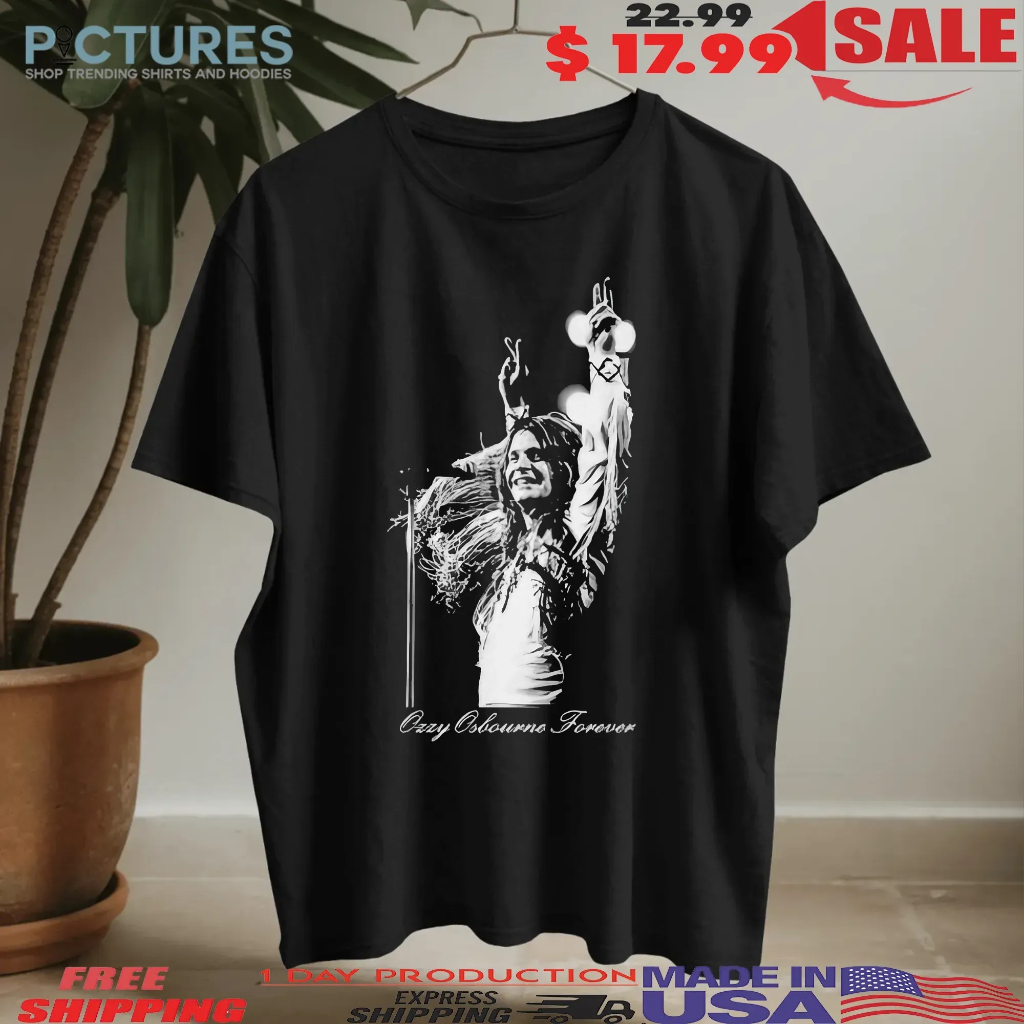 Ozzy Osbourne Forever Silhouette T Shirt