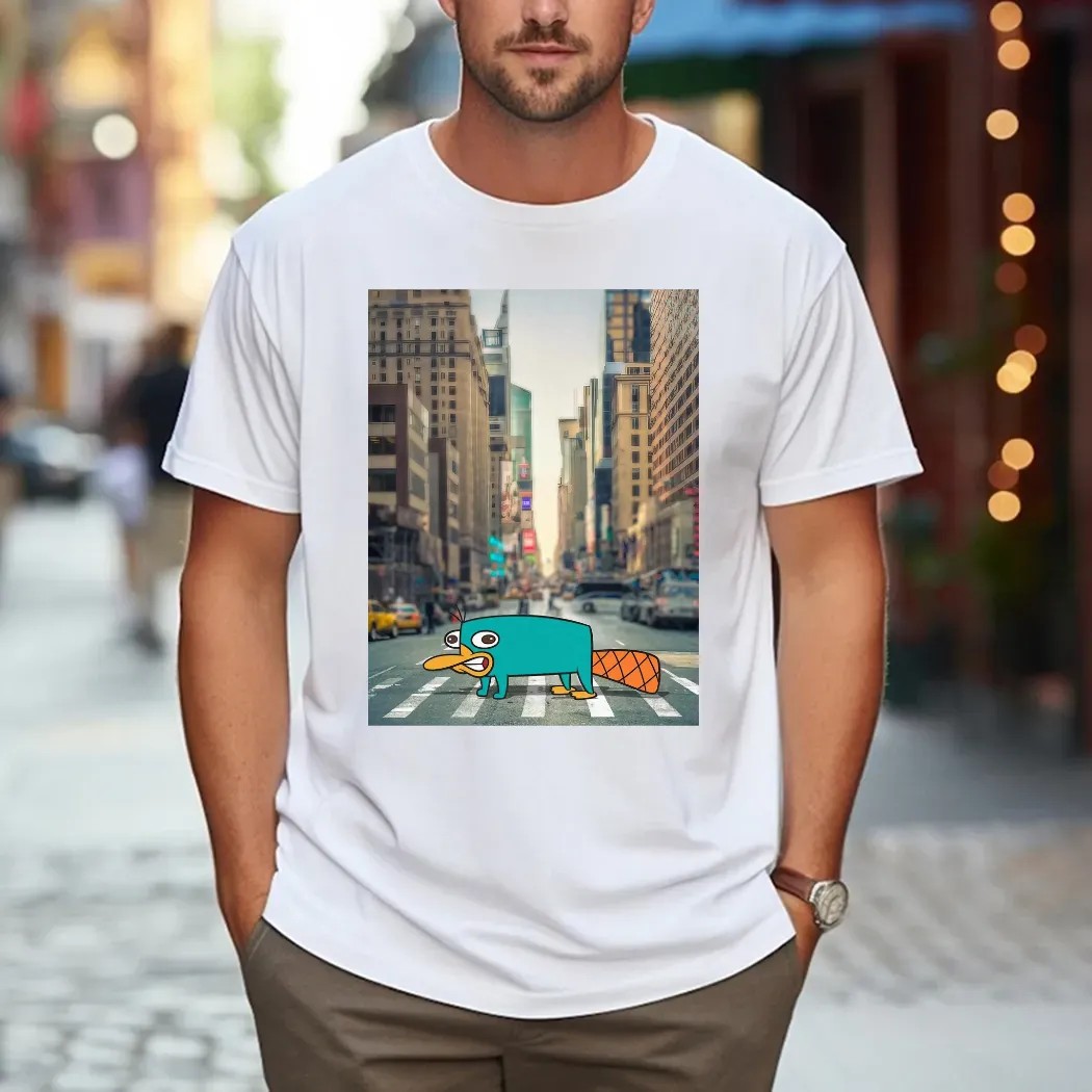 Perry the Platypus Phineas and Ferb Street T Shirt