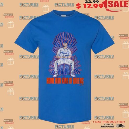 Pete Alonso Home Run King of Queens Throne T Shirt