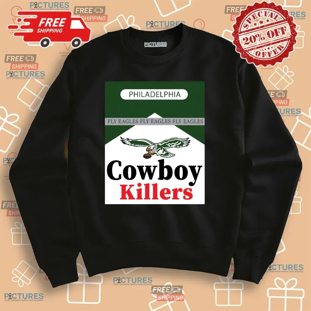 Philadelphia Eagles Cowboy Killers Fly Eagles Marlboro Parody T Shirt